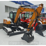 Мини-экскаватор RIPPA R60 в комплекте с навесным оборудованием